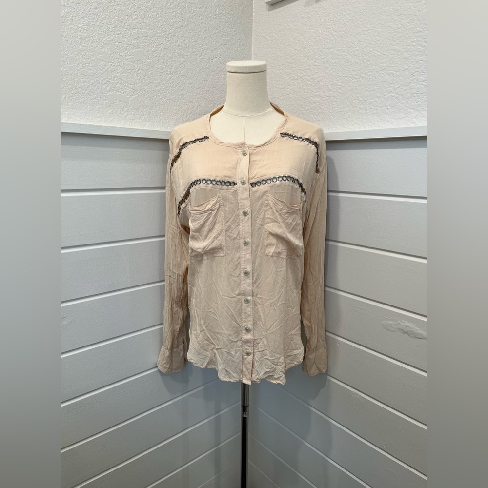 Free People long sleeve blouse size S
